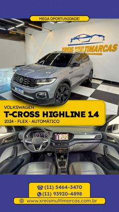 VOLKSWAGEN T-CROSS 1.4 250 TSI TOTAL FLEX HIGHLINE AUTOMÁTICO VOLKSWAGEN T-CROSS 1.4 250 TSI TOTAL FLEX HIGHLINE AUTOMÁTICO